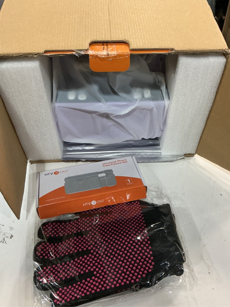 Condition photo showing Good Condition for htvront phone case heat press machine compatible with iphone & android - h17 phone case heat press with 3d vacuum heat, precise temperature sublimation phone case press machine for badges, coaster purple