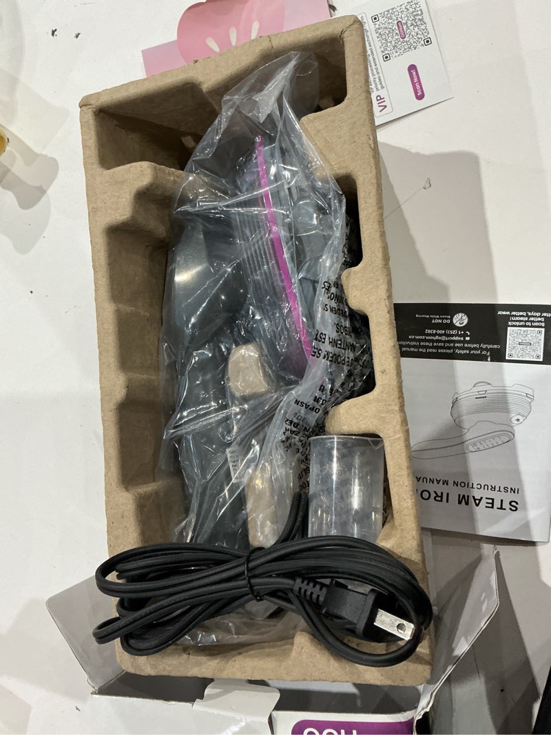 Condition photo showing Good Condition for oghom 2-in-1 steamer & iron for clothes, 120v handheld clothes steamer iron, 1200w fast heat in 20s,