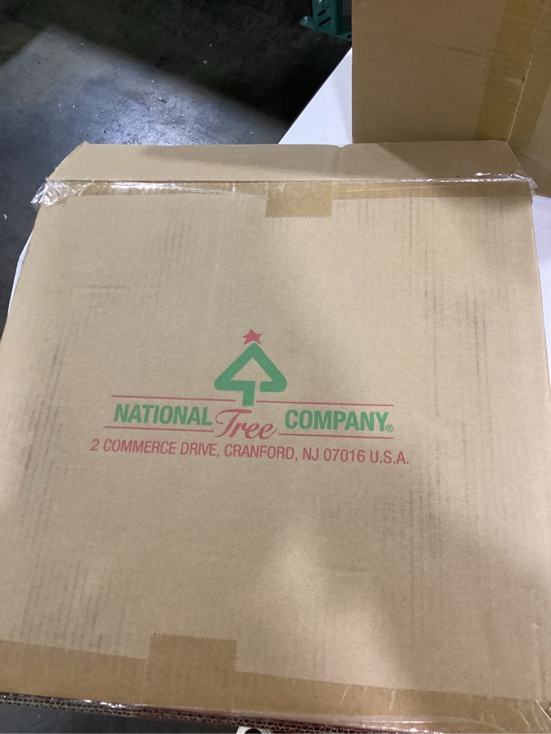 National Tree Company 24 in Pre-Lit Crestwood Spruce Artificial Christmas Wreath, Christmas Decorati