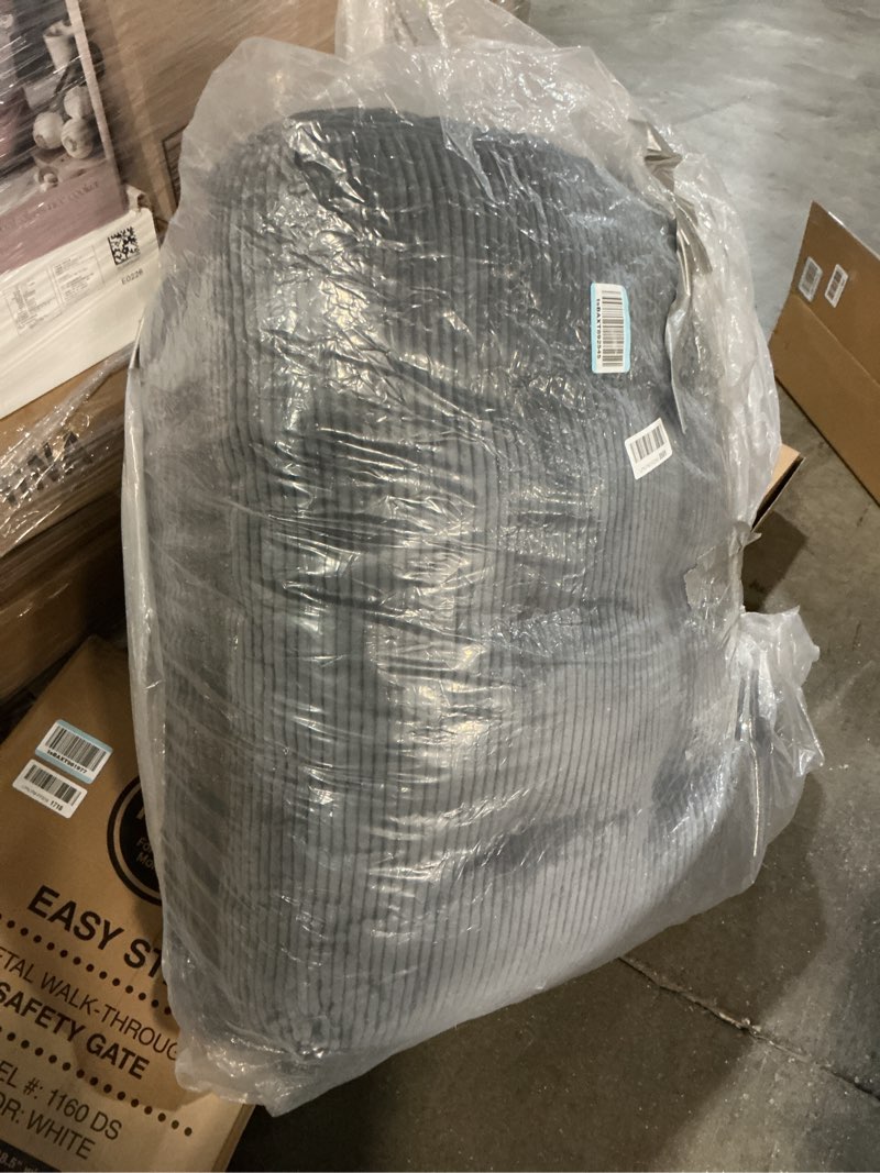 Condition photo showing As Is for TFK Folding Sofa Bed, Folding Chair Bed with Pillow, Convertible Lazy Sofa Bed with High-Density Support Foam, Fold Out Chair for Small Spaces Living Room Bedroom, Dark Grey Dark Grey Single