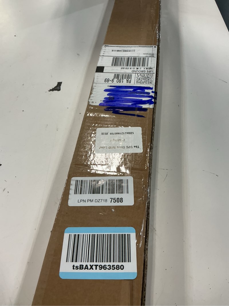 Condition photo showing New/Like New for lazblinds no tools no drill 1" vinyl mini blinds, cordless blinds for windows, light filtering horizontal window blinds & shades, 35" w x 36" h, white cordless-white 35" w x 36" h