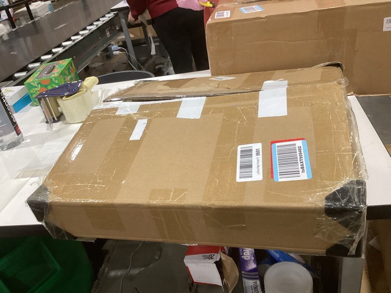 Condition photo showing As Is for 5 Pcs Wire Rack Covers, 19x16x2.5 in PVC Wire Shelf Cover for Pantry, Removable Closet Decoration Sh