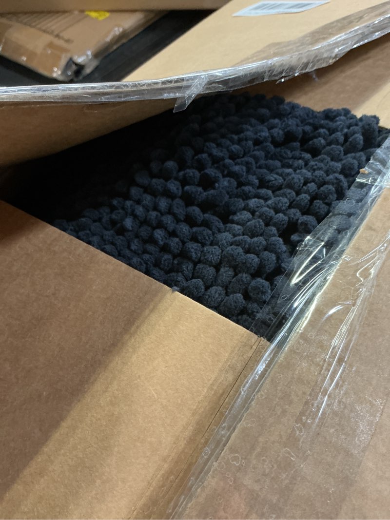 Condition photo showing Good Condition for OLANLY Dog Door Mat for Muddy Paws 48x30, Absorbs Moisture and Dirt, Absorbent Non-Slip Washable Doormat, Quick Dry Chenille Mud Mat for Dogs, Entry Indoor Entryway Carpet for Inside Floor, Dark Grey 48.0"L x 30.0"W x 1.0"Th Dark Grey