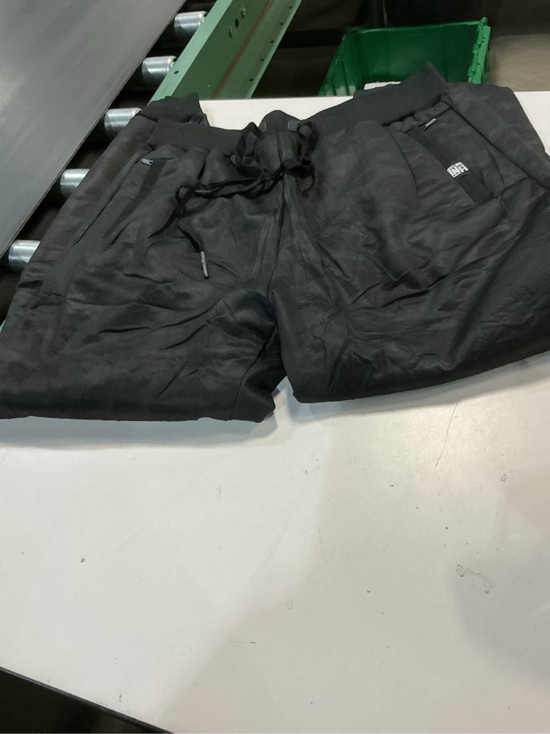 Condition photo showing New/Like New for Gihuo Men's Sherpa Lined Athletic Sweatpants Winter Warm Track Pants X-Large 01 Blackcamo (Ribbed Cuffs)