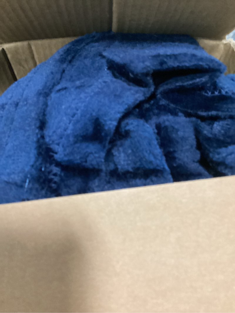 Condition photo showing Good Condition for bedsure gentlesoft navy blue fleece blankets king size - bed blanket soft lightweight plush cozy fuzzy luxury microfiber, 108x90 inches 02 - navy king (108" x 90")