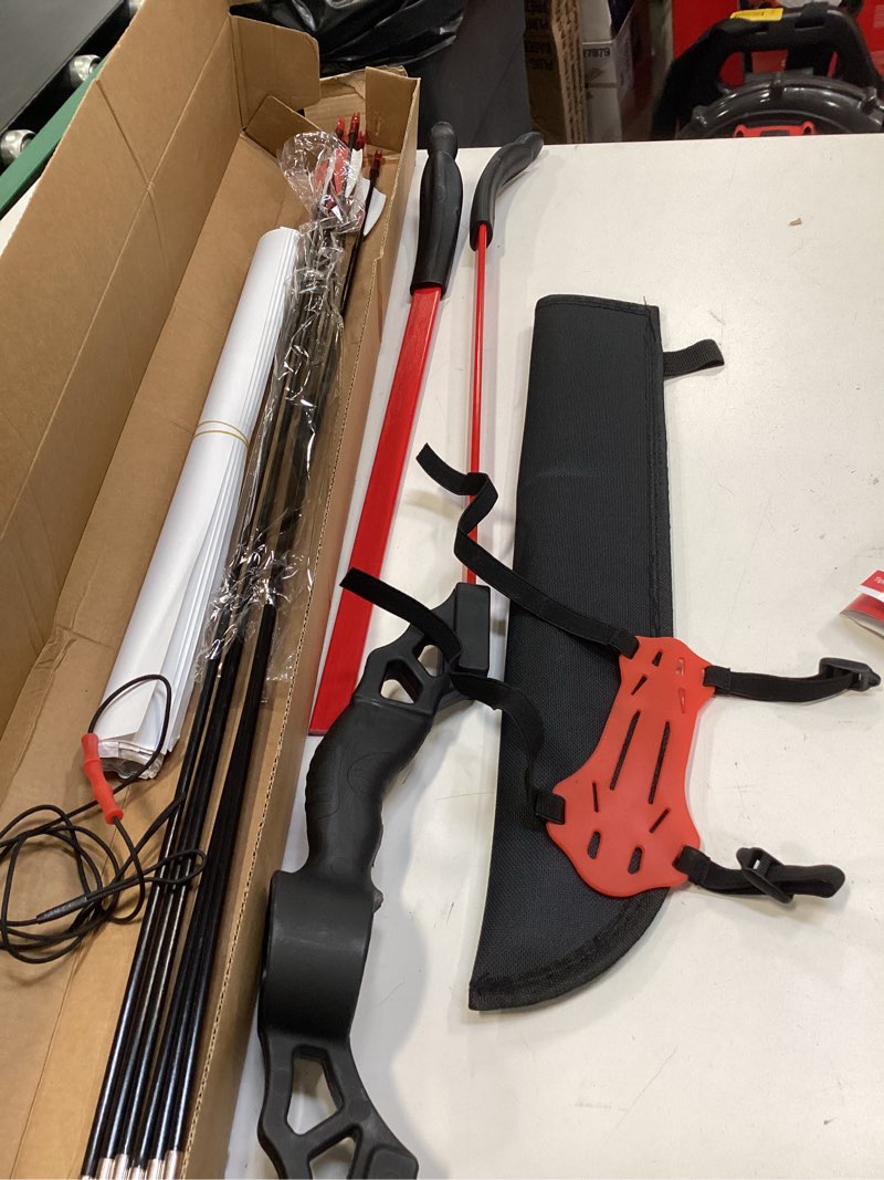 Condition photo showing Good Condition for (Similar products) Bow and Arrow Set for Kids, Archery Beginner Gift with 6 Arrows, 5 Target Face, Ideal for Kids, Youths, Teens, Perfect for Left & Right Handers Red
