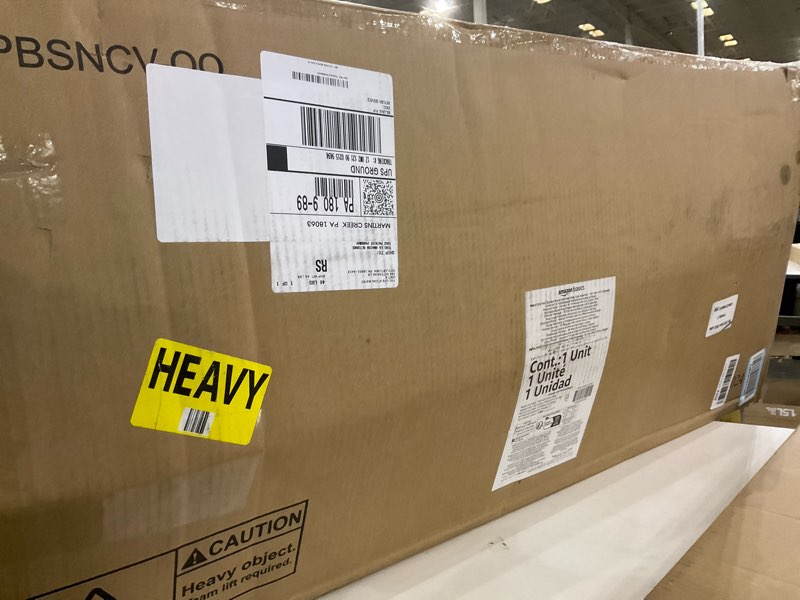 Condition photo showing Good Condition for Amazon Basics Heavy Duty Non-Slip Bed Frame with Steel Slats, Easy Assembly - 18"H, (Queen), Black Queen 18“H