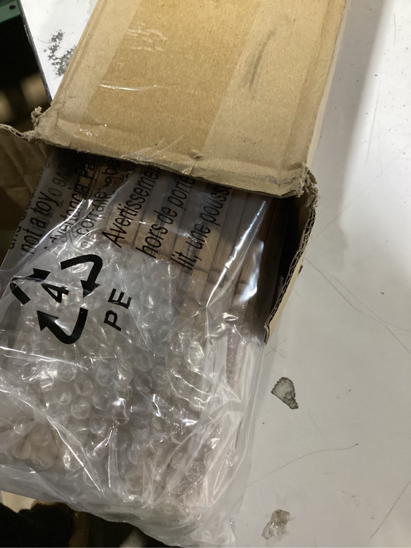 Condition photo showing New/Like New for LazBlinds No Tools No Drill Cordless Bamboo Roman Shades, Light Filtering Window Treatment, Roll Up Bamboo Blinds for Windows 28'' W x 48'' H, Ceylon Light Russet Light Filtering-ceylon Light Russet 28" W x 48" H