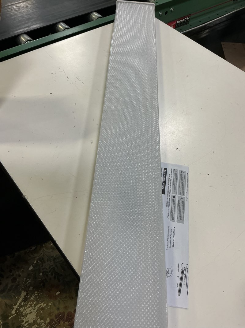 Condition photo showing Good Condition for hykolity 4ft led wraparound light with 3 wattages / 3cct 55-75w 3000-5000k | 4 foot led wrap light fixture with 5500-7500lm, hardwired, flush mount office ceiling light for garage office kitchen, etl,1p 3000k4000k5000k 5.7 inch width