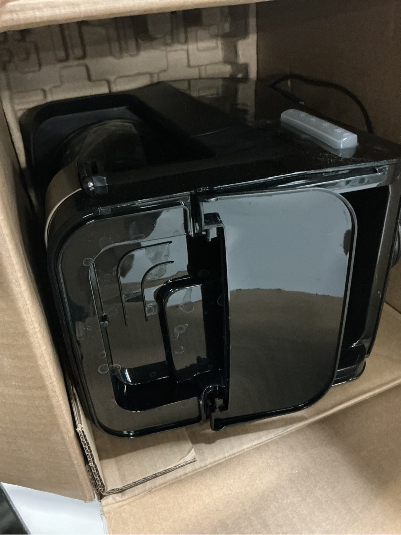 Condition photo showing As Is for Hamilton Beach Works with Alexa Smart Coffee Maker, Programmable, 12 Cup Capacity, Black and Stainless Steel (49350R)