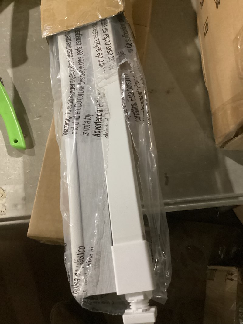 Condition photo showing Good Condition for LazBlinds Cordless Cellular Shades, No Tools No Drill Blackout Honeycomb Shades Pleated Blinds for Windows, 30'' W x 48'' H, Silver White Blackout-silver White 30'' W x 48'' H