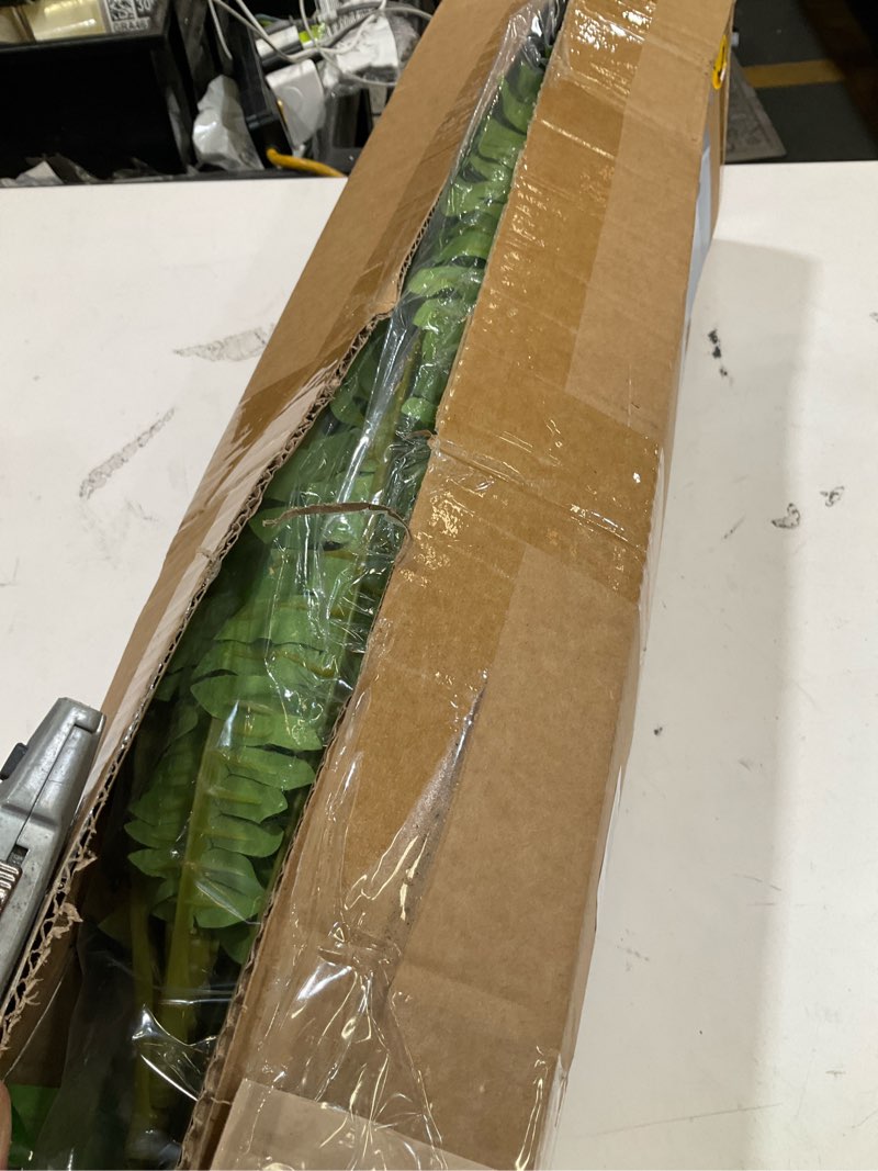 Condition photo showing Good Condition for forest prince 45" fake ferns, realistic large artificial bush plants, 2 artificial boston ferns with 59 fronds for outdoors planter indoor home garden porch decor green