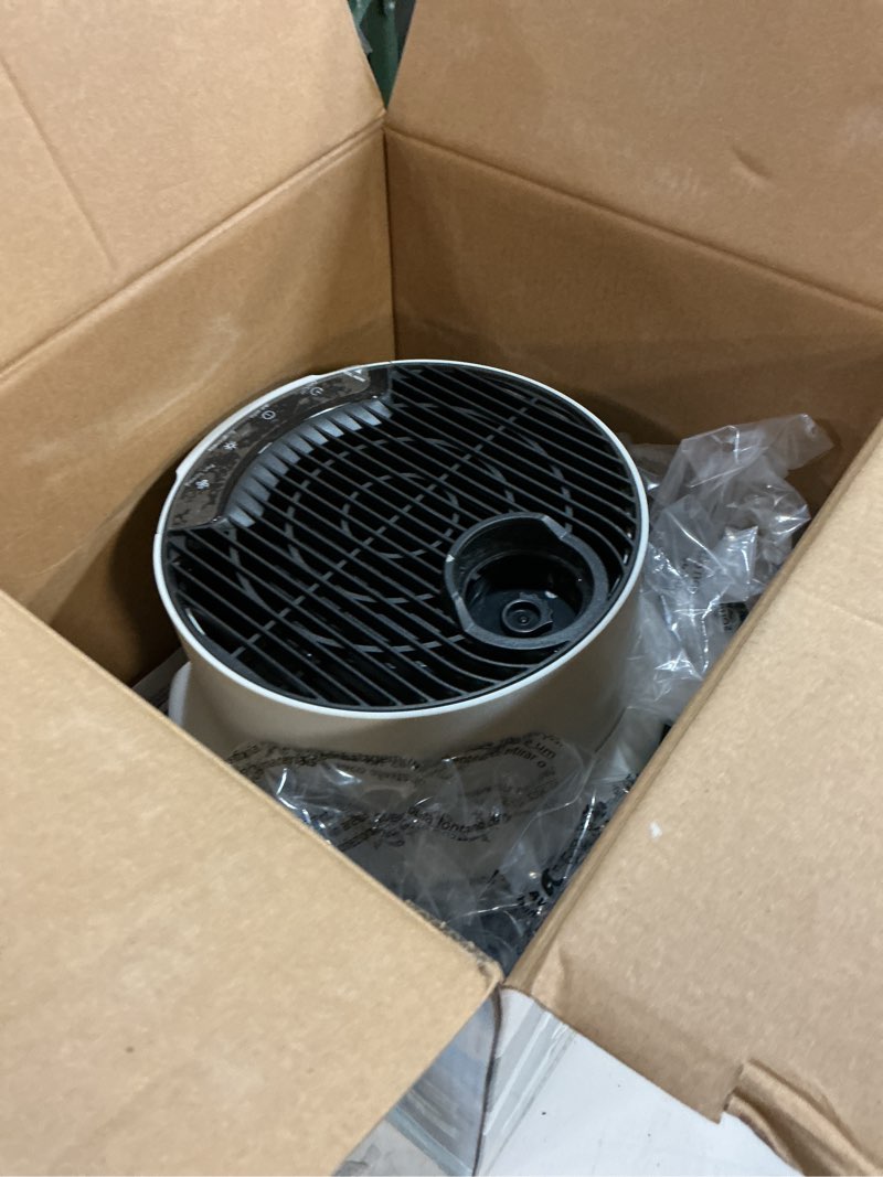 Condition photo showing Good Condition for shark air purifier for home, neverchange compact pro, for bedroom, nursery, home office, dorm, hepa-exceeding filter, captures pollutants, pet dander, dust, odor, smoke, and more, hp072, dove dove (250 sq. ft)