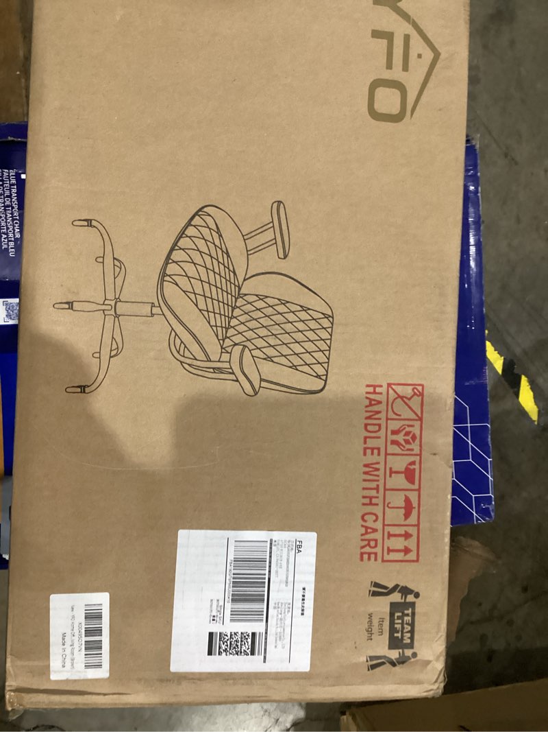 Condition photo showing Good Condition for YFO Home Office Desk Chair Office Rubber Casters Ergonomic Computer Chair with Lumbar Support Adjustable Height Rolling Swivel Executive Task Armrests Chair? Brown Leather