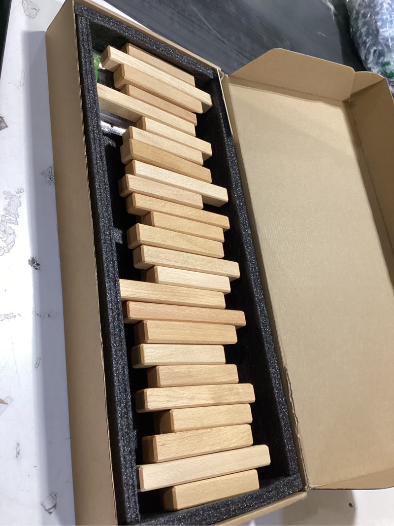 Condition photo showing Good Condition for DESAINOPH® Wooden Coat Rack Wall Mounted Sticks Multi Rack Solid Handmade Natural Wood Artwork with 5 Flip-Down Unique Modern Hooks for Coats Bag Hat Umbrella Beech 5-hooks