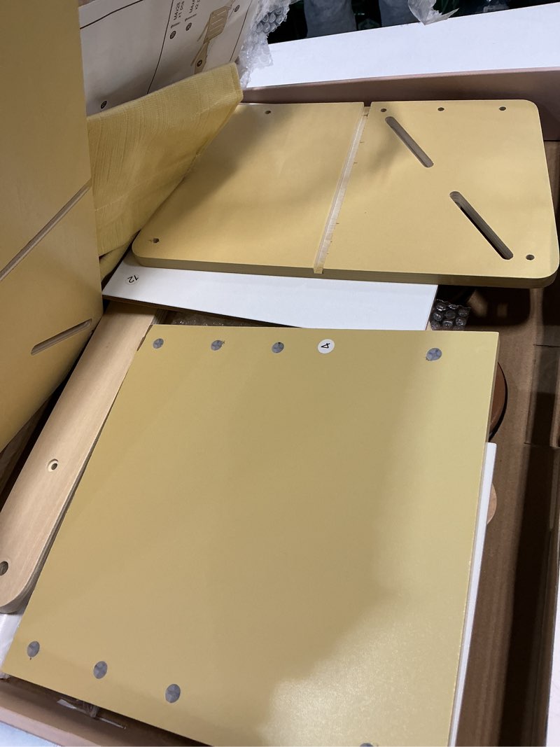 Condition photo showing As Is for ROBUD Baby Push Walker Doll Stroller, Wooden Shopping Cart for Girls Boys, Height Adjustable Wooden Baby Walker for Kids Toddlers, Learning Walker Toys for 10 Months 1 Year Old