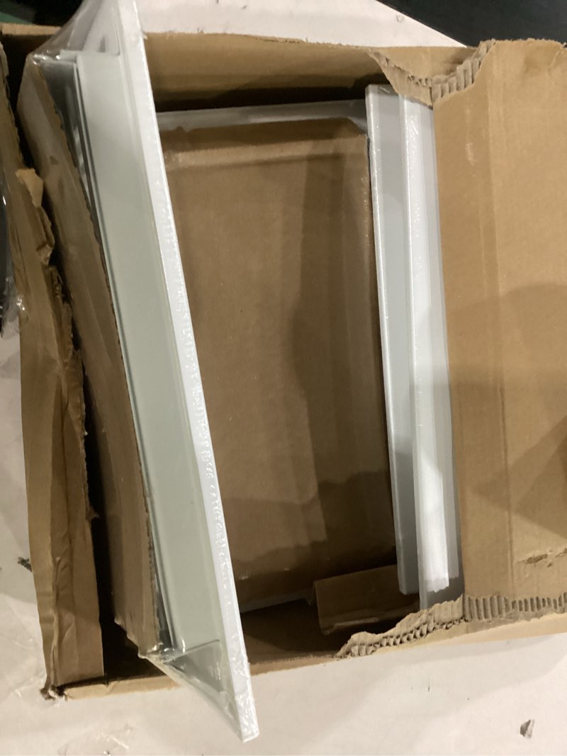 Condition photo showing New/Like New for dgb 6 pcs 10x6 inch air vent covers - 3-way solid metal wall & ceiling register, return air vent (white, interior size 10 x 6) 10x6 inch 6