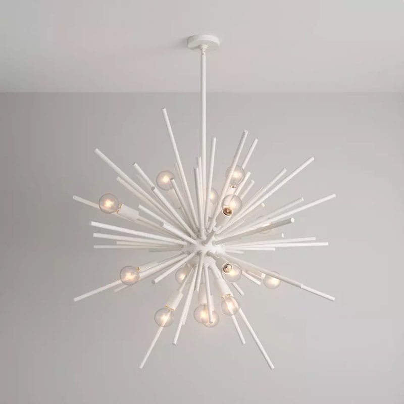 SIGNATURE HARDWARE Bessell 15-Light Pendant SHPL3545MW MATTE WHITE
