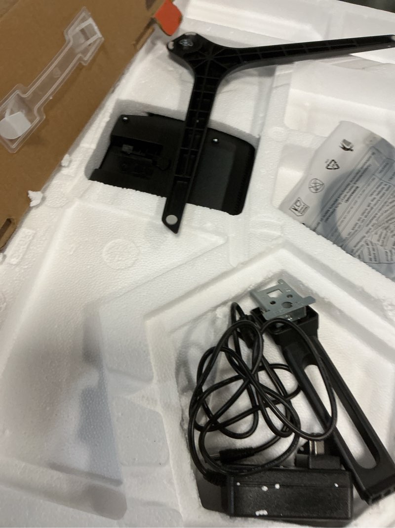 Condition photo showing As Is for (DOESN’T WORK) SANSUI 27 Inch Curved 240Hz Gaming Monitor FHD 1080P, 1500R Curve Computer Monitor, 130% sRGB, 4000:1 Contrast, HDR, FreeSync, MPRT 1Ms, Low Blue Light, HDMI DP Ports, Metal Stand, DP Cable Incl. 27 Inch 240Hz Curved Gaming 27 Inch 240Hz Curved Gaming