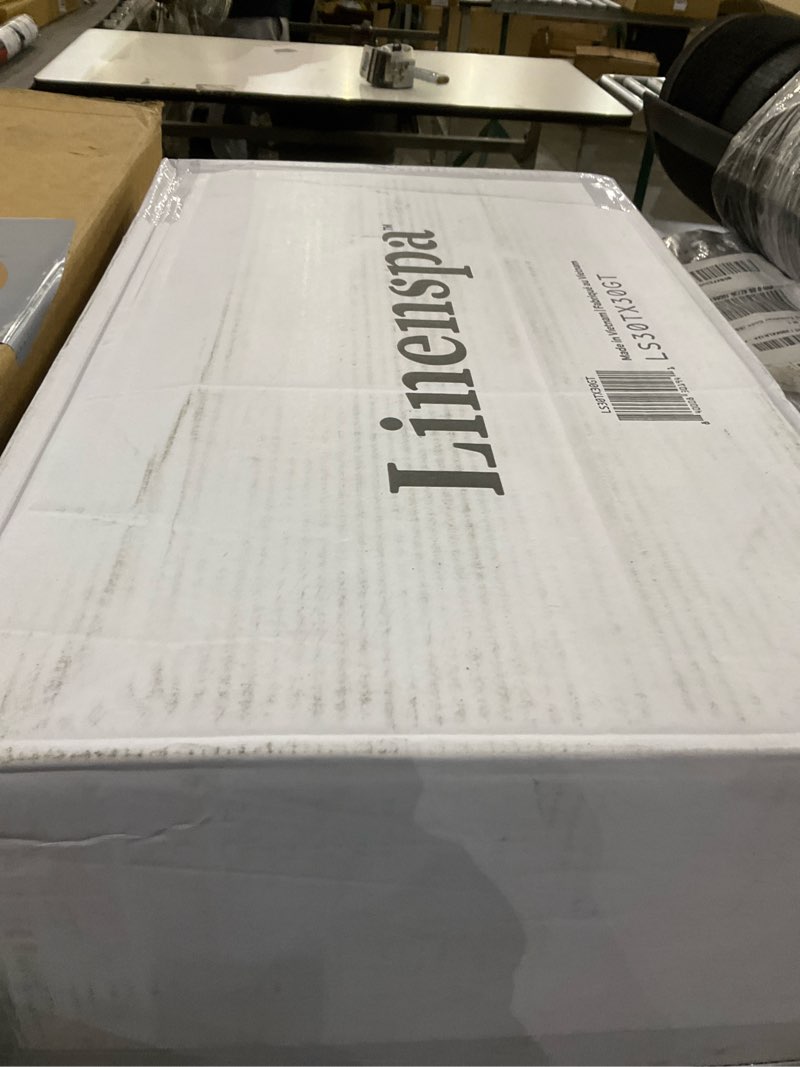 Condition photo showing New/Like New for LINENSPA Memory Foam Mattress Topper - 3 Inch Gel Infused Memory Foam - Plush Feel - Cooling and Pressure Relieving - CertiPUR Certified - Dorm Room Essentials - Twin XL Size Twin XL 3 Inch Topper Only