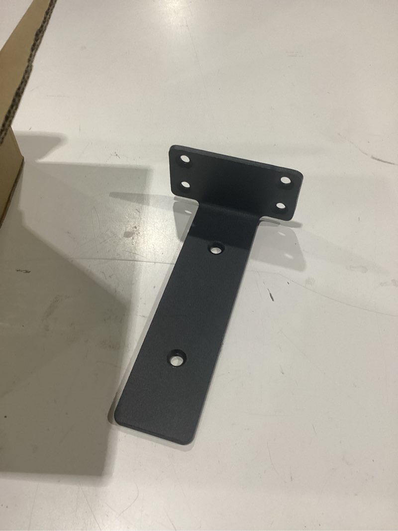 Condition photo showing Good Condition for 6 pack heavy duty shelf brackets 6 inch, floating shelf brackets(1/5”-thick), l-shaped wall shelf bracket hidden & decorative shelf bracket black 6inch - 6pack