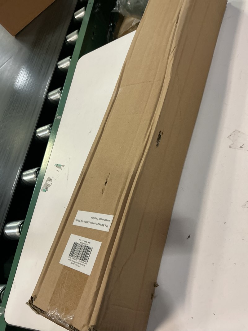 Condition photo showing New/Like New for LazBlinds No Tools No Drill Cordless Bamboo Roman Shades, Light Filtering Window Treatment, Roll Up Bamboo Blinds for Windows 26'' W x 48'' H, Eastfield Teak Light Filtering-eastfield Teak 26" W x 48" H