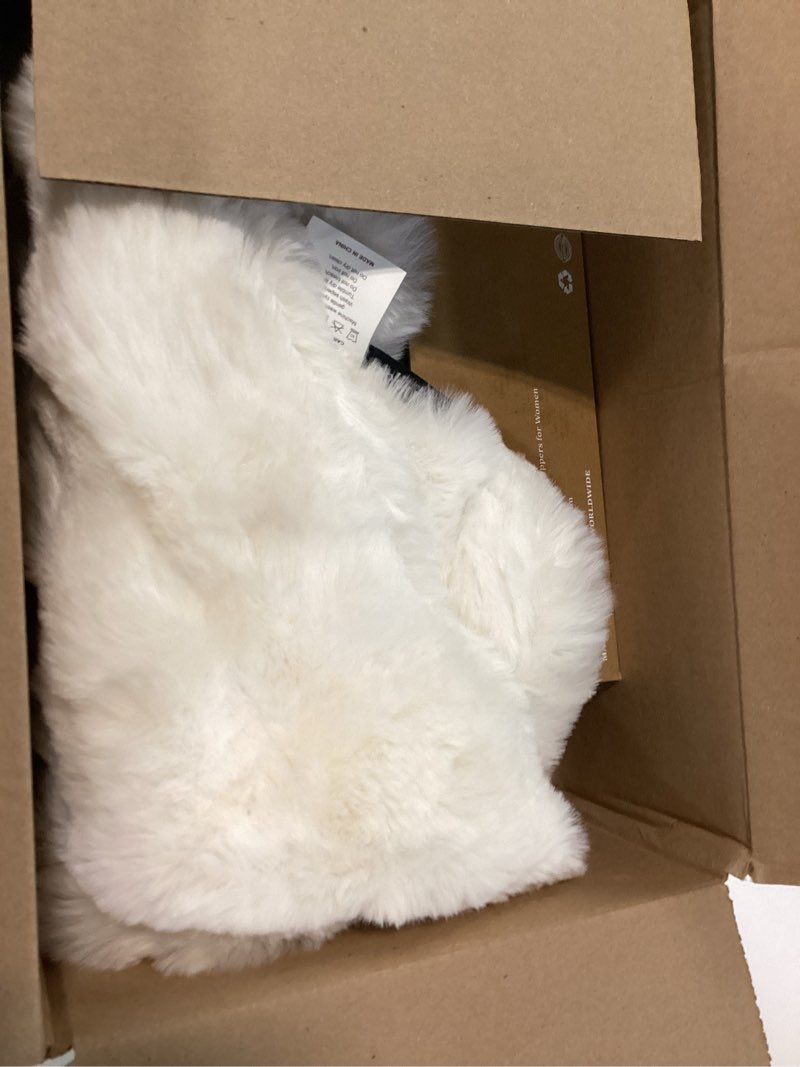 Condition photo showing Good Condition for ultra soft cozy faux fur throw blanket, fuzzy plush thick bubble blanket, luxury fluffy blanket for couch, sofa, bedroom, and living room, 50x60 inches, cream white cream white throw