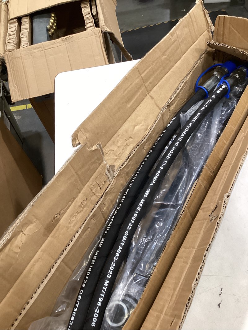 Condition photo showing Good Condition for vevor hydraulic hose 3/4 inch x 50 ft, coiled hydraulic hose 3120 psi, rubber hydraulic hose with 2 high-tensile steel wire braid, bulk hydraulic hose -20? to 140?, hydraulic oil flexible hose