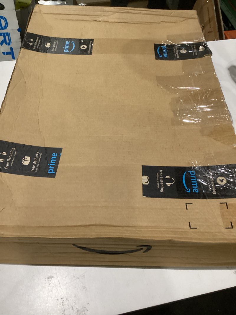 Condition photo showing As Is for black, foldable multi-compartment storage bag