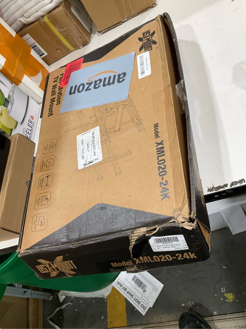 Condition photo showing As Is for USX MOUNT UL Listed TV Wall Mount for 42"-84" TVs up to 110lbs and 8"-24" Wood Studs, TV Mount with Tilt, Swivel & Extension, Wall Mounts Bracket with Dual Articulating Arms, Max VESA 600x400mm 42-84inch VESA 600*400 Dual Articulating Arms