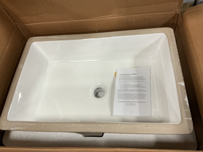 Condition photo showing Good Condition for los flexi rectangular undermount bathroom sink 24?l x 16?w