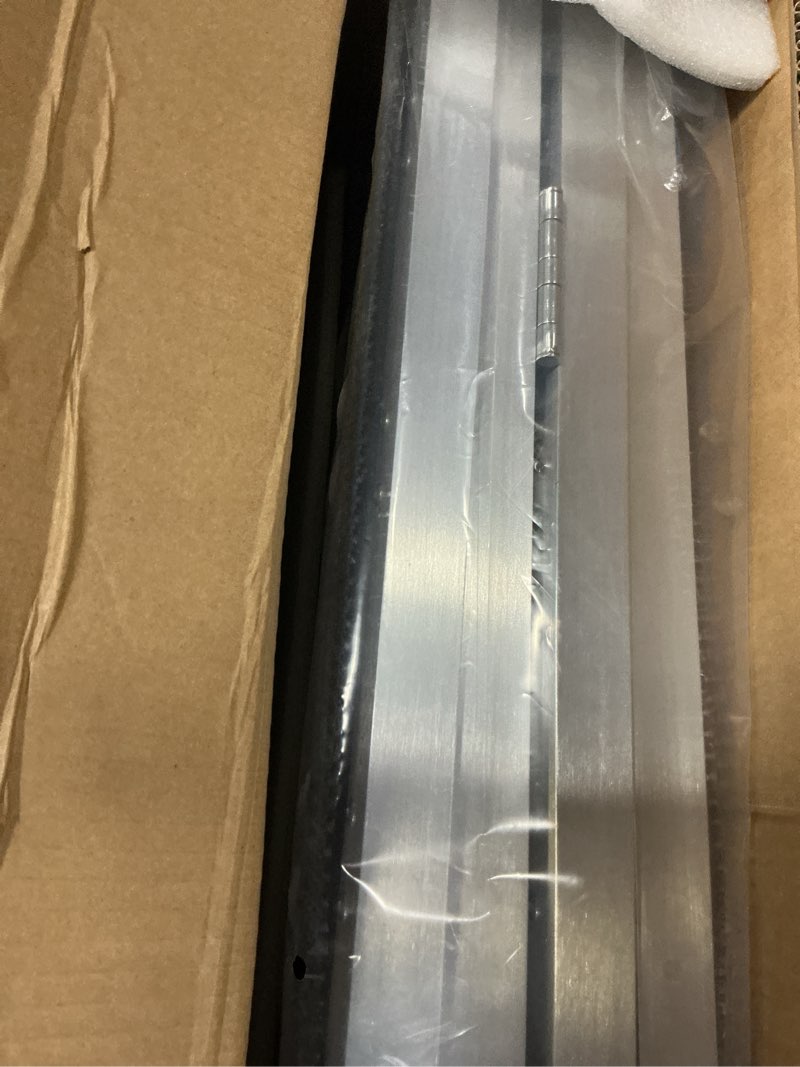 Condition photo showing Good Condition for vnn portable wheelchair ramp 5ft, seamless non-slip aluminum ramps for wheelchairs for home, handicap wheelchair ramps for home steps, aluminum loading dock plates, black aluminum 5ft (usable height 5-15 inch)