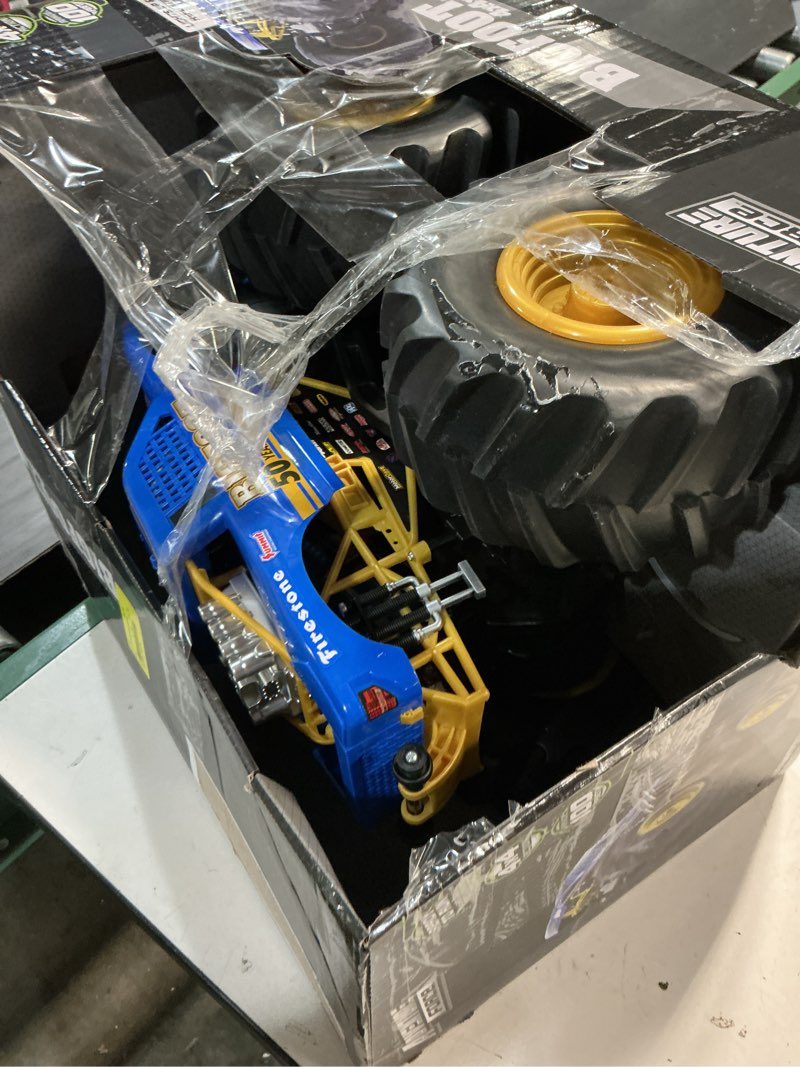 Condition photo showing As Is for adventure force (1:10) 50th anniversary bigfoot remote control monster truck, wr5-10m51u-bl