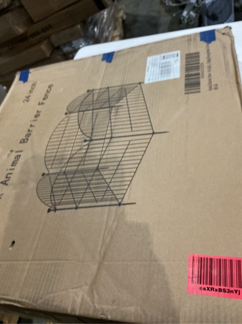 Condition photo showing Good Condition for 10 panels no dig decorative garden fence animal barrier - 24 in (h) x 20 ft (l) - dog fence outdoor for yard, rabbits and small pets - tall rustproof metal wire fencing border for garden and patio 10 pack - 24 in (h) x 20 ft (l)