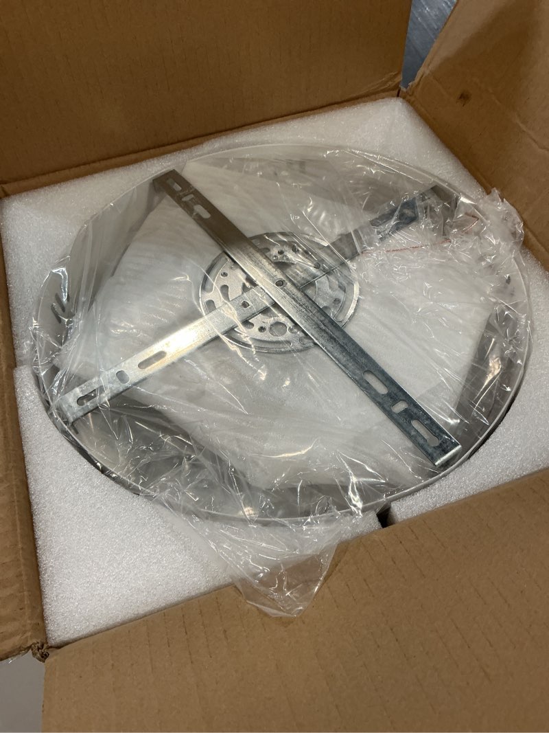 Condition photo showing Good Condition for JAYMP 27.6 Inch Modern Stars Ceiling Light with Fan, 6 Speeds with 5 Blades, Remote Control Ceiling Fan White Dimmable LED Lighting Fixture for Dining Room Bedroom Small Living Room White A 27.6"