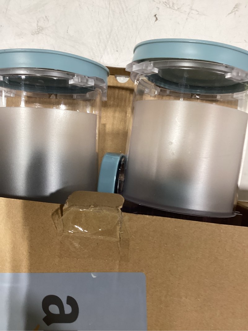 Condition photo showing As Is for for ninja swirl creami containers 4 pack, 16oz pints and lids compatible with nc701 series creami swirl soft serve ice cream makers, 13-in-1 cups replacement for ninja creamy pints, dishwasher safe nc700 swirl pints