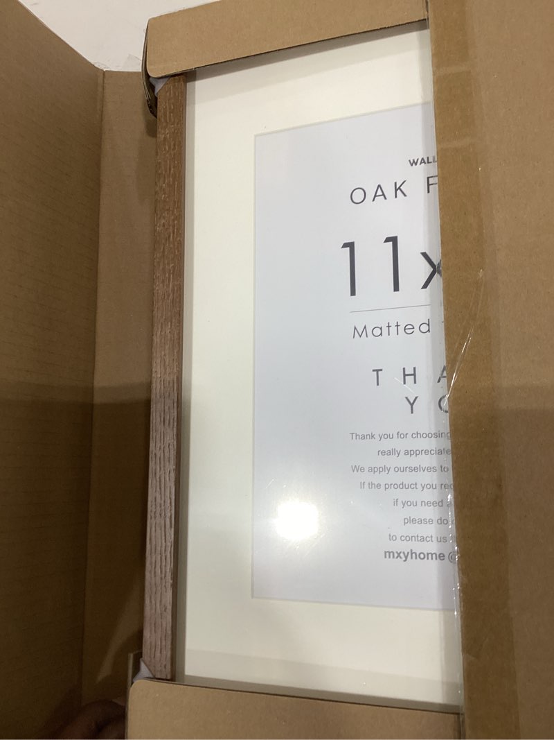 Condition photo showing New/Like New for oak wood frame