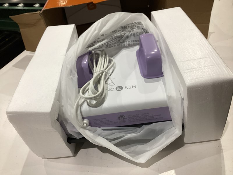 Condition photo showing Good Condition for htvront heat press machine for t shirts - portable 12x10 heat press with pressure display, heats up fast & evenly h10 heat press machines for htv, sublimation, heat transfer projects lavender purple