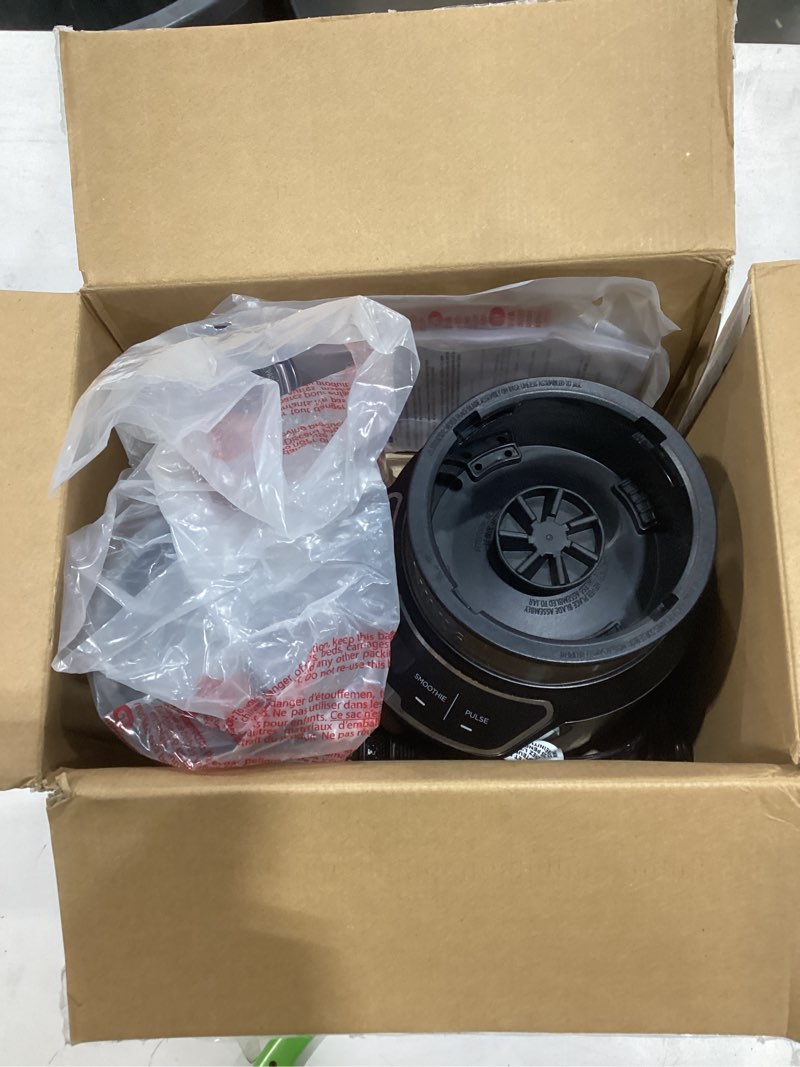 Condition photo showing As Is for Ninja | Blender | Nutri Pro | Single Serve | For Smoothies, Salsa, Shakes and Frozen Drinks | Includes 2 Smoothie Cups & Lids | Crushes Ice, Fruit & Veggies |Silver | BN401 Auto Blend 1000-Peak-Watts