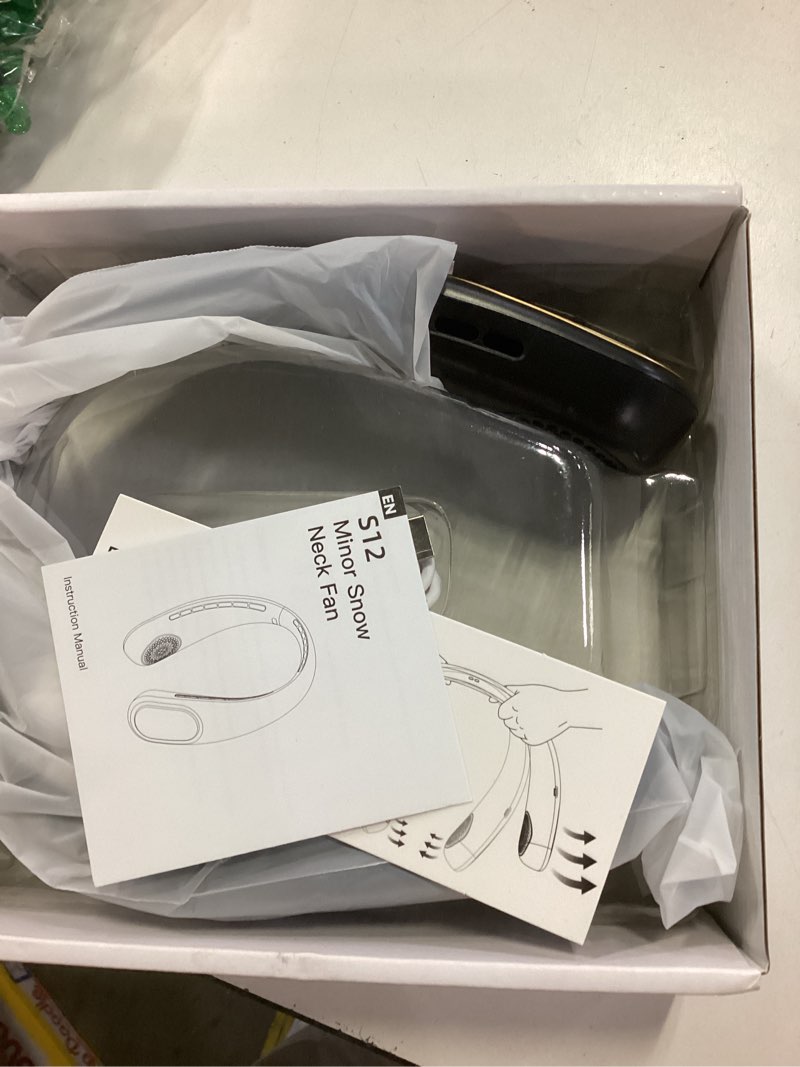Condition photo showing Good Condition for Neck Fan Rechargeable - 5000mAh Portable Neck Fan with Digital Display, 4 Speeds 75% Stronger Cooling, Hands-Free Personal Fan for Women/Men/Kids, Type-C Fast Charge, Gift-Ready Packaging