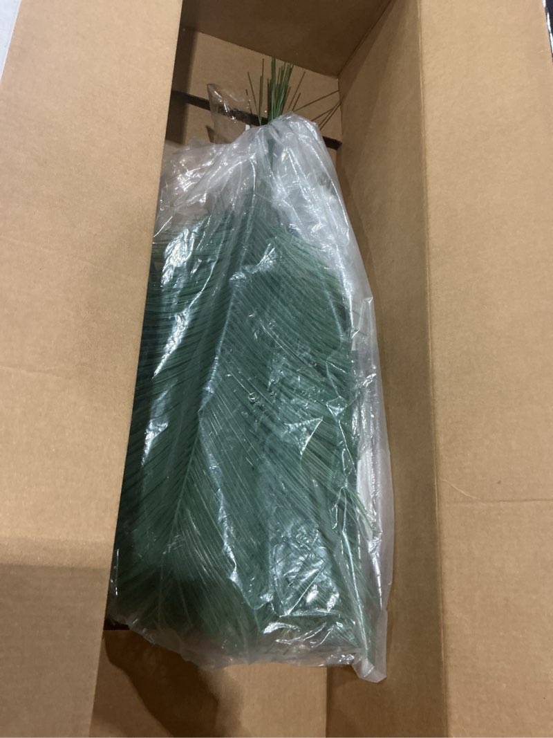 Condition photo showing New/Like New for jexine 100 pcs easter palm leaves for palm sunday artificial fake branches tree stems large faux greenery plants fronds for church holy week hawaiian jungle wedding party decoration (18.9 x 7) 100 18.9 x 7"