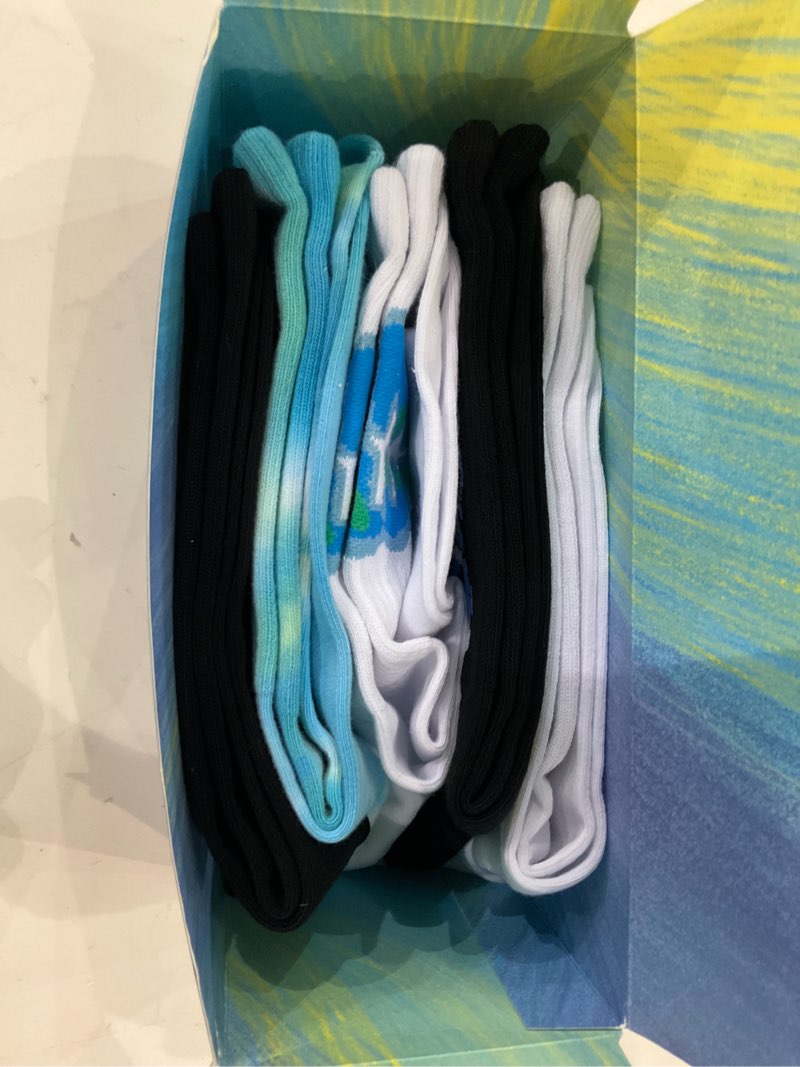 Condition photo showing New/Like New for Novelty Socks Super Value 5 Pairs Set for Men & Boys - Sporty Mid Calf Socks - Casual Cotton Gradient