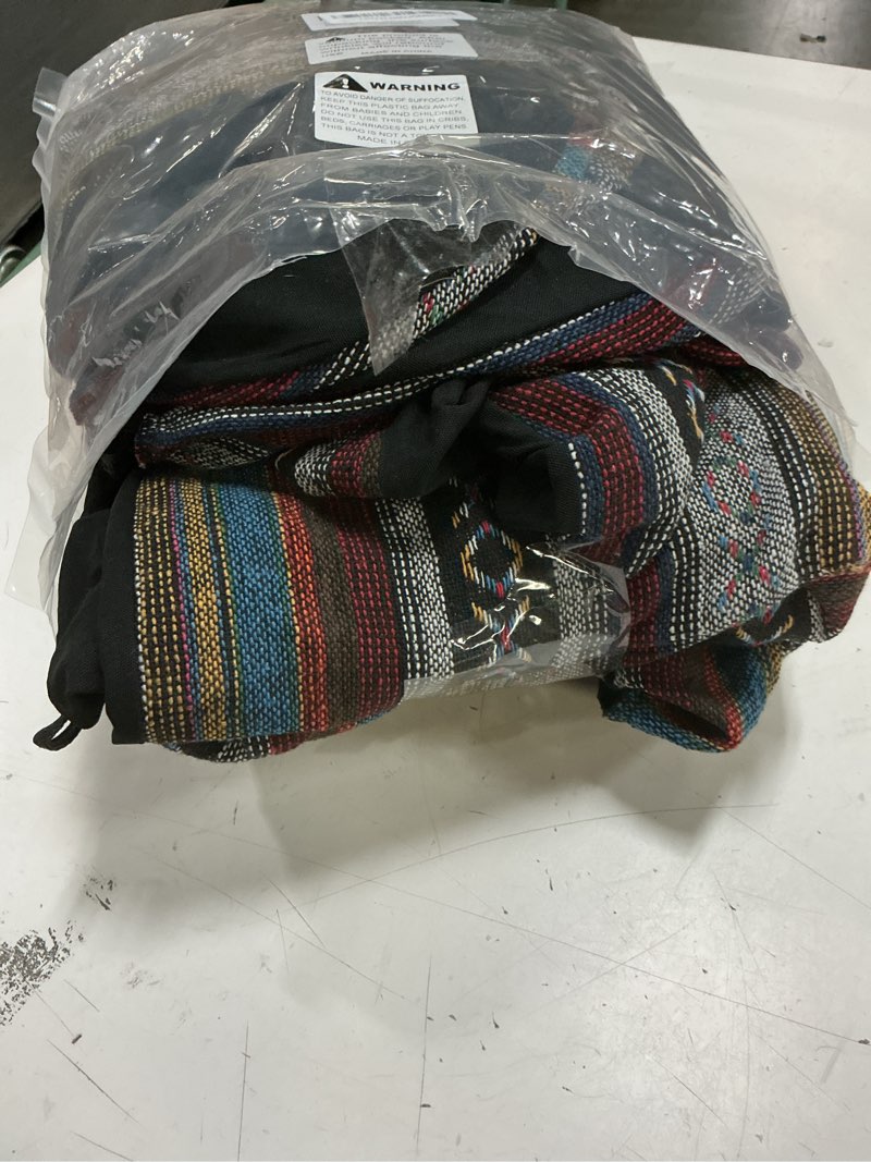 Condition photo showing Good Condition for ponyjoyup baja saddle blanket car seat covers 9pcs full set, breathable and washable striped woven automotive vehicle seat cover, universal seat cover for sedan, suv, truck, airbag compatible baja inca full set