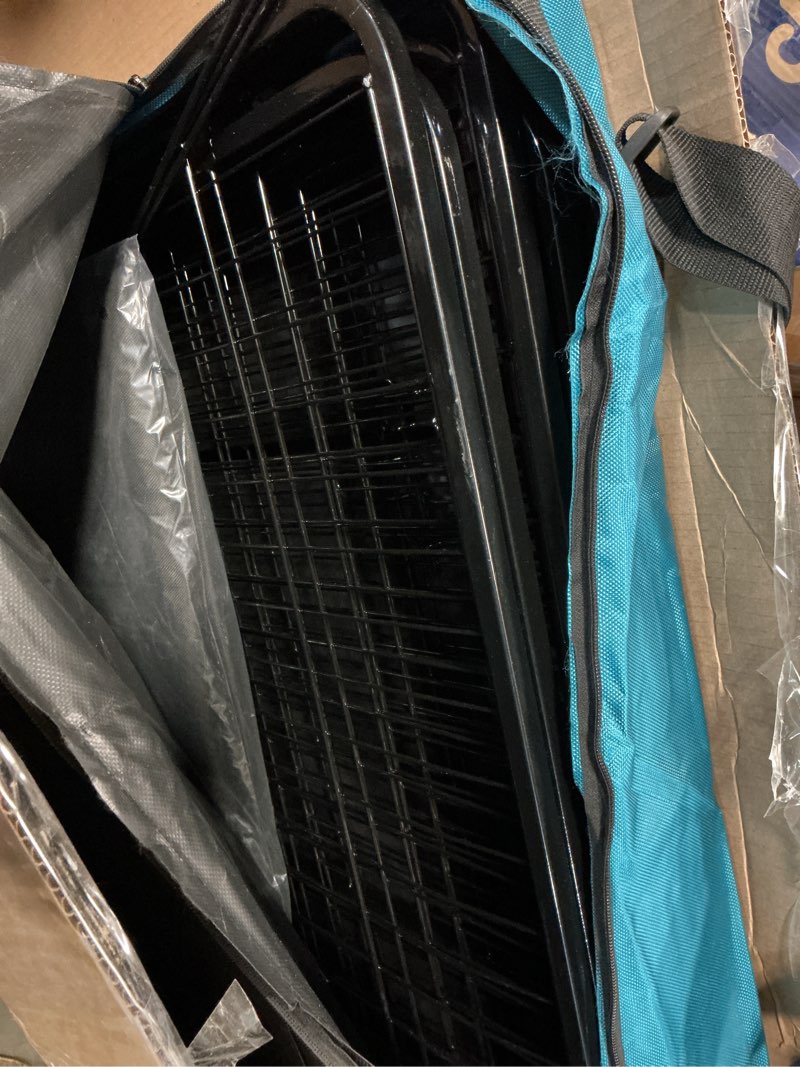 Condition photo showing As Is for PJYuCien Dog Playpen Plus Storage Bag, 31.3" H 8 Panels Puppy Pen with Square Bottom, Heavy Duty Dog Fence for Puppies/Small Dogs Playpen+Square Bottom+Storage Bag 8 Panels 31.3"H Playpen