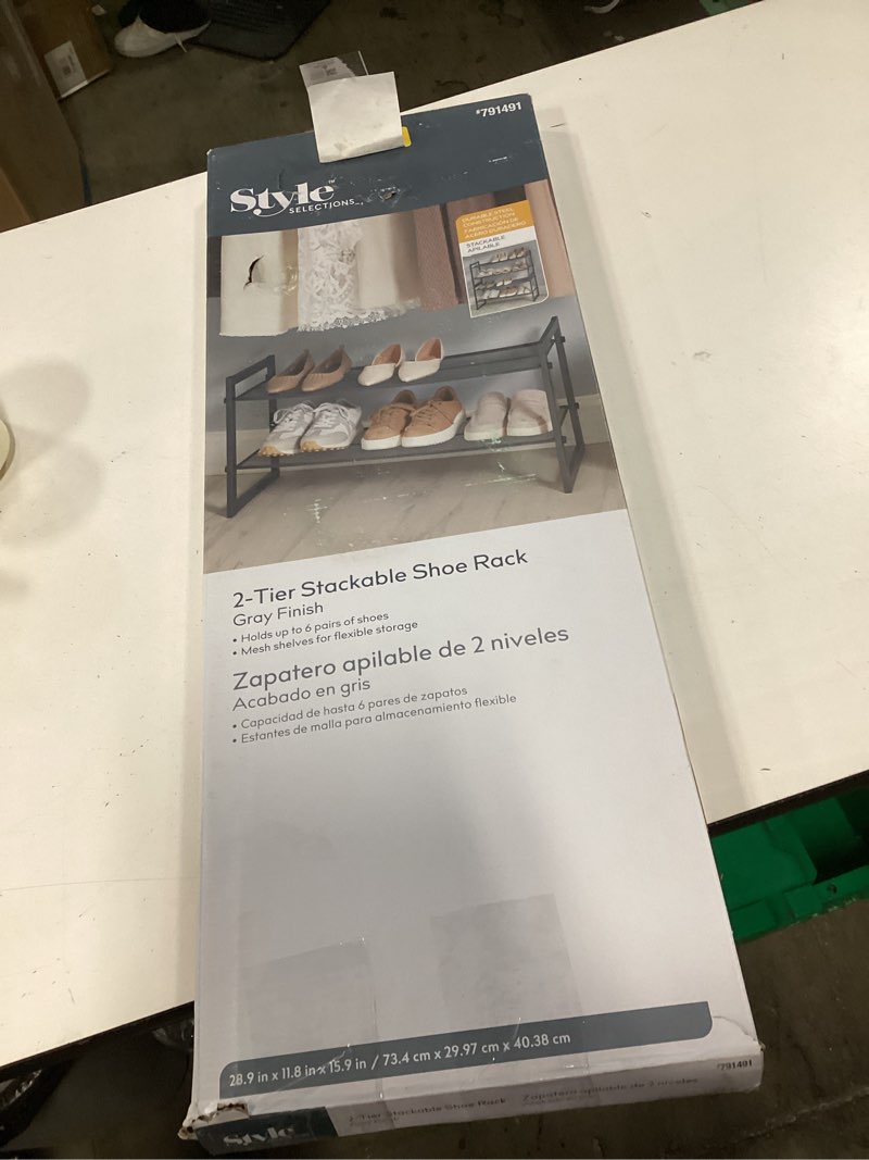 Condition photo showing New/Like New for 15.99-in x 28.94-in x 11.91-in Freestanding Metal Shoe Rack