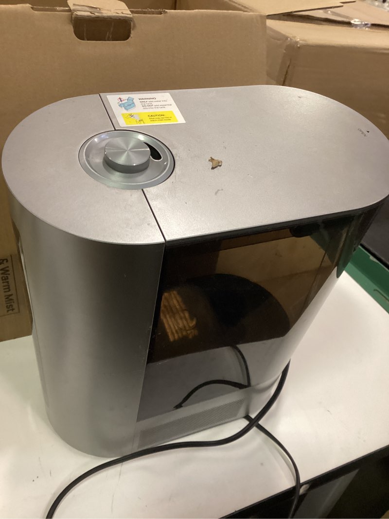Condition photo showing As Is for Dreo 6L Smart Humidifier for Bedroom Large Room  Warm & Cool Mist Humidifier  Top Fill  Run Time 60 Hours  High Precision Humidity Sensor and Indicator Light  Nursery  Plants  Works with Alexa  HM713S