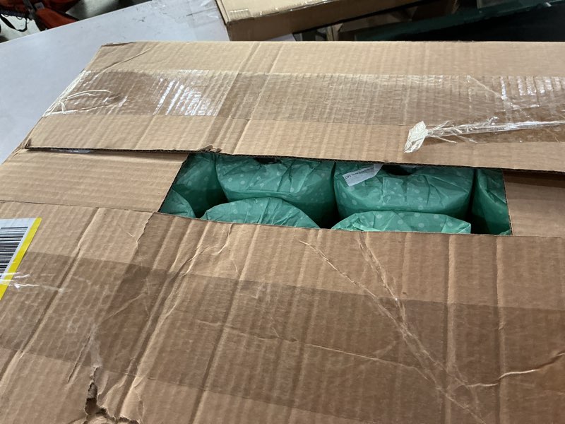 Condition photo showing As Is for 276 2-ply bathroom tissue, 4.1" length x 3.1" width, (case of 96 rolls, 500 per roll)