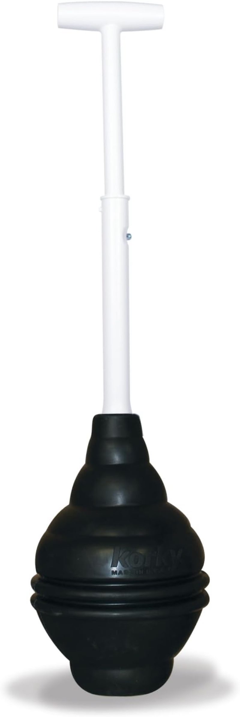 korky beehivemax heavy duty toilet plunger - seals all bowl shapes – powerful clog removal