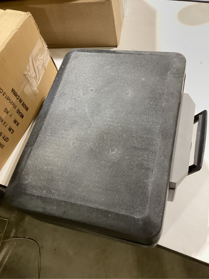 Condition photo showing As Is for sentrysafe fireproof safe box with key lock, chest safe with carrying handle to secure money, jewelry, documents, 0.25 cubic feet, 6.3 x 15.3 x 12.1 inches, 1160