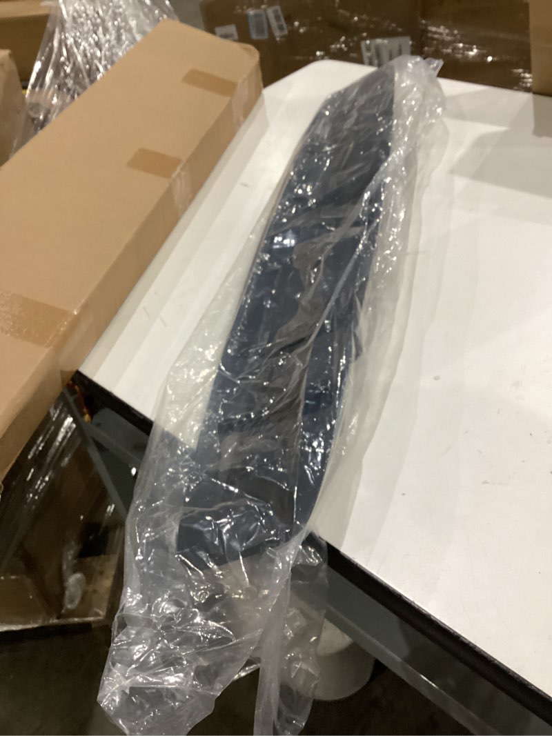 Condition photo showing Good Condition for 33" car rear bumper lip, universal rear diffuser shark fin style bumper, wing spoiler splitter spoiler, compatible with honda civic accord nissan volkswagen jetta adillac audi ford chrysler carbon fiber#1